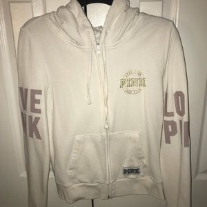PINK victoria secret full zip hoodie